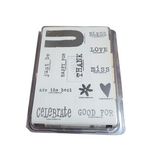 Stampin' Up! All About U! New In Package Rubber Stamp Kit